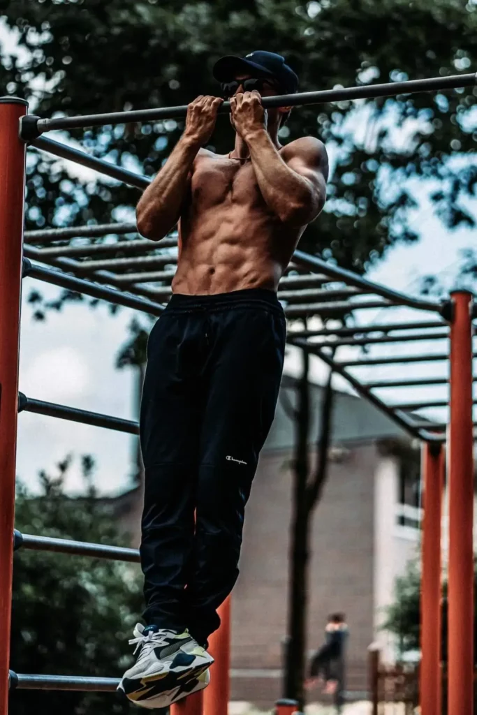 Chin-Up In A Calisthenics Park
